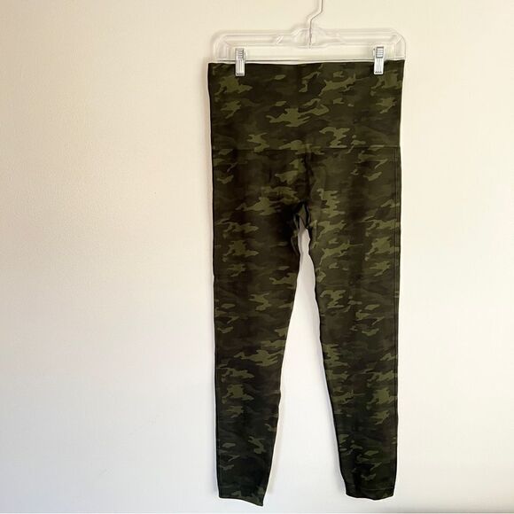 SPANX Look at Me Now Seamless High Waist Leggings Green Camo XL - Picture 6 of 11